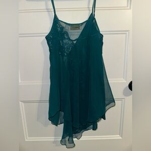 Victoria's Secret Teal Lace Camisole